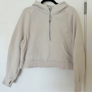 Lululemon Scuba oversized half zip hoodie M/L bone